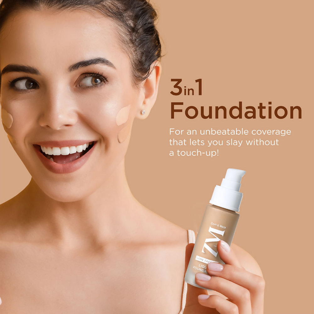 Zayn & Myza Game Face On Liquid Foundation With SPF 25 - Vanilla