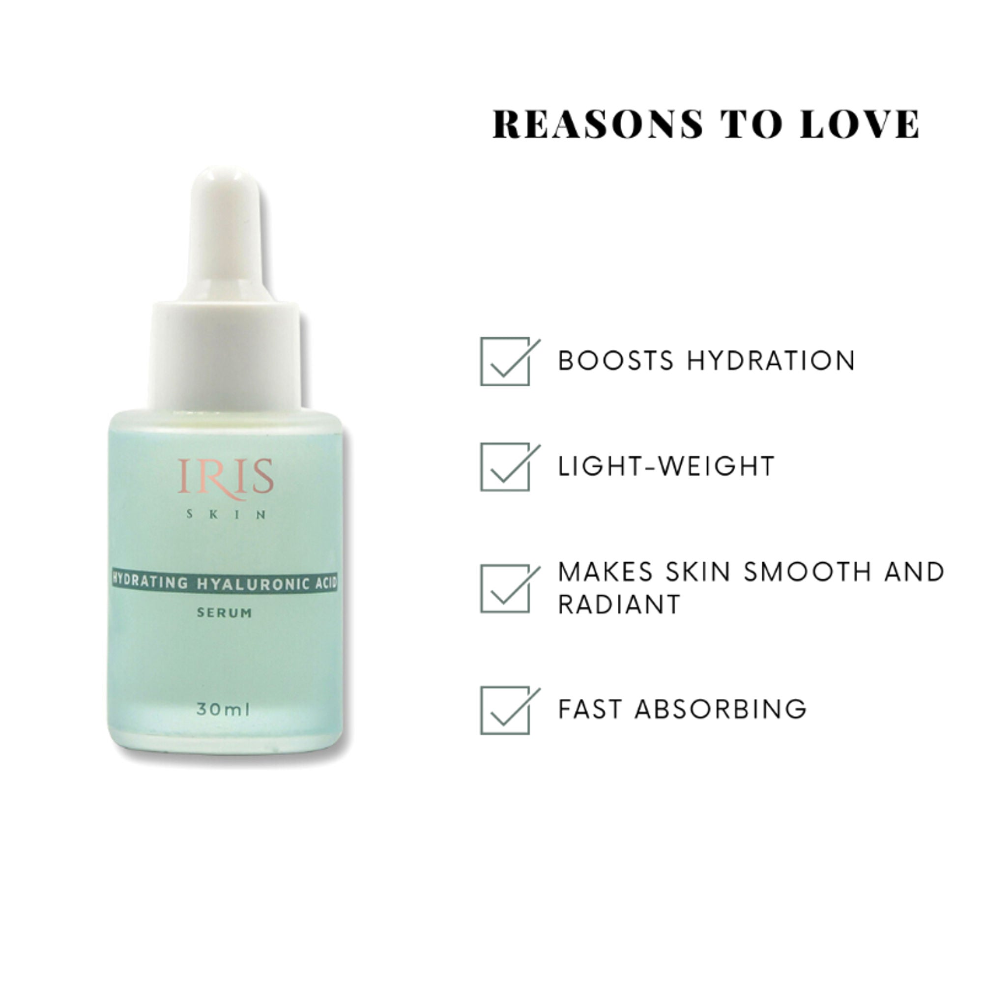 IRIS COSMETICS Skin Hydrating Hyaluronic Acid Serum
