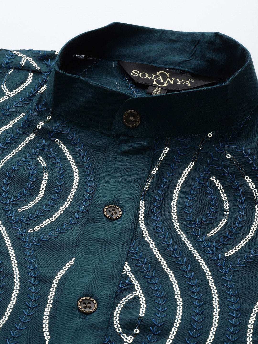 Sojanya Men Quirky Embroidered Sequinned Kurta
