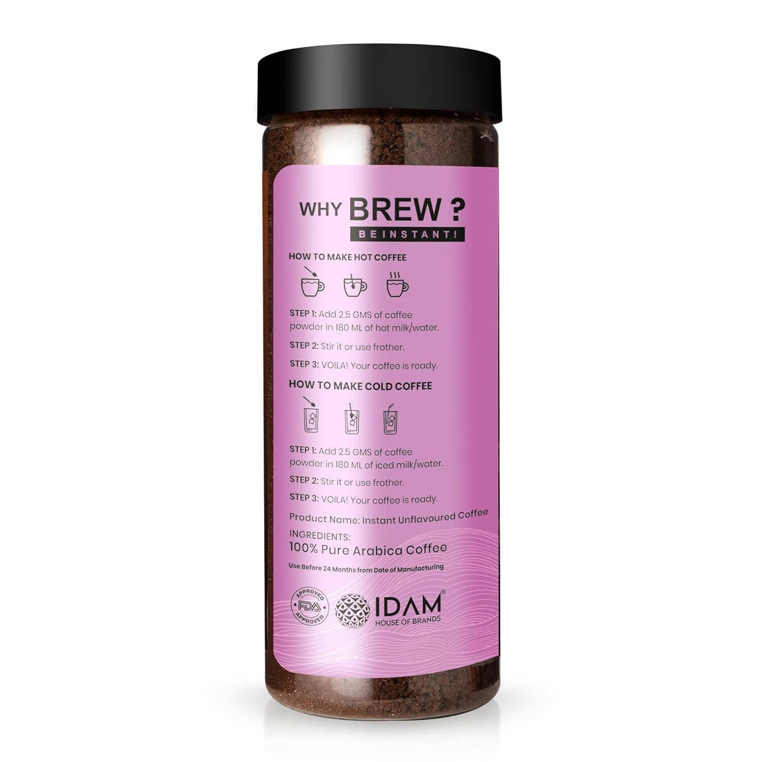 Bevzilla Premium French Vanilla Coffee Powder 100% Arabica - Distacart