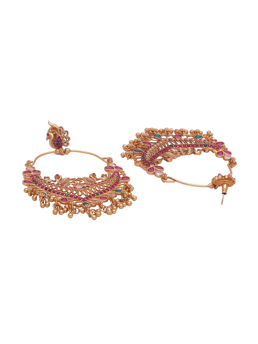 Shoshaa Gold-Plated Handcrafted Contemporary Chandbalis - Distacart