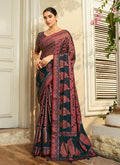 Monjolika Fashion Georgette Printed Multicolour Classic Saree