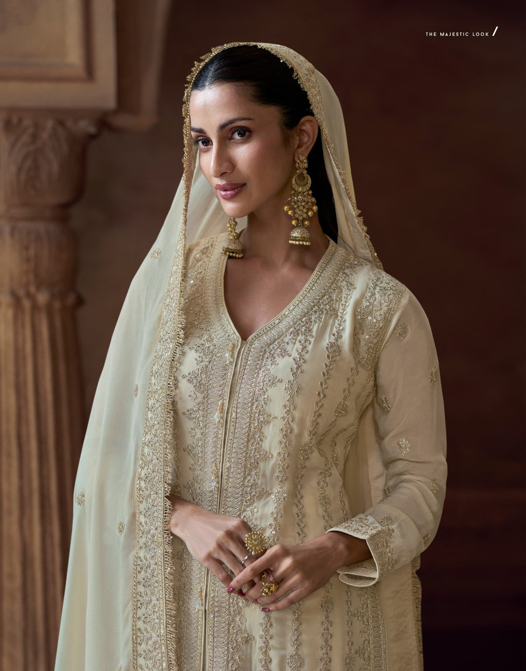 Anaita White Heavy Chinon Stitched Salwar Suit With Sequence Embroidery Work - Distacart