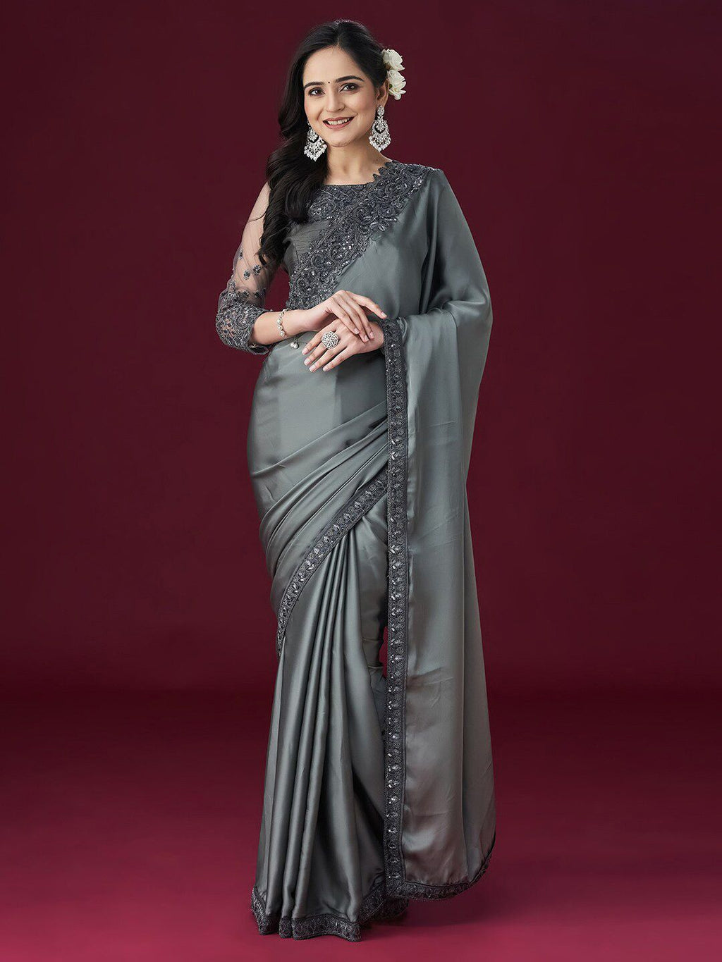 kasee Ethnic Embroidered Sarees - Distacart
