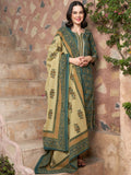 Sangria Ethnic Motifs Printed Pure Cotton Kurta with Trousers & Dupatta