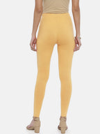 Souchii Beige Solid Slim-Fit Ankle-Length Leggings - Distacart