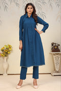 Monjolika Fashion Morpeach Cotton Solid Festival Casual Kurti - Distacart