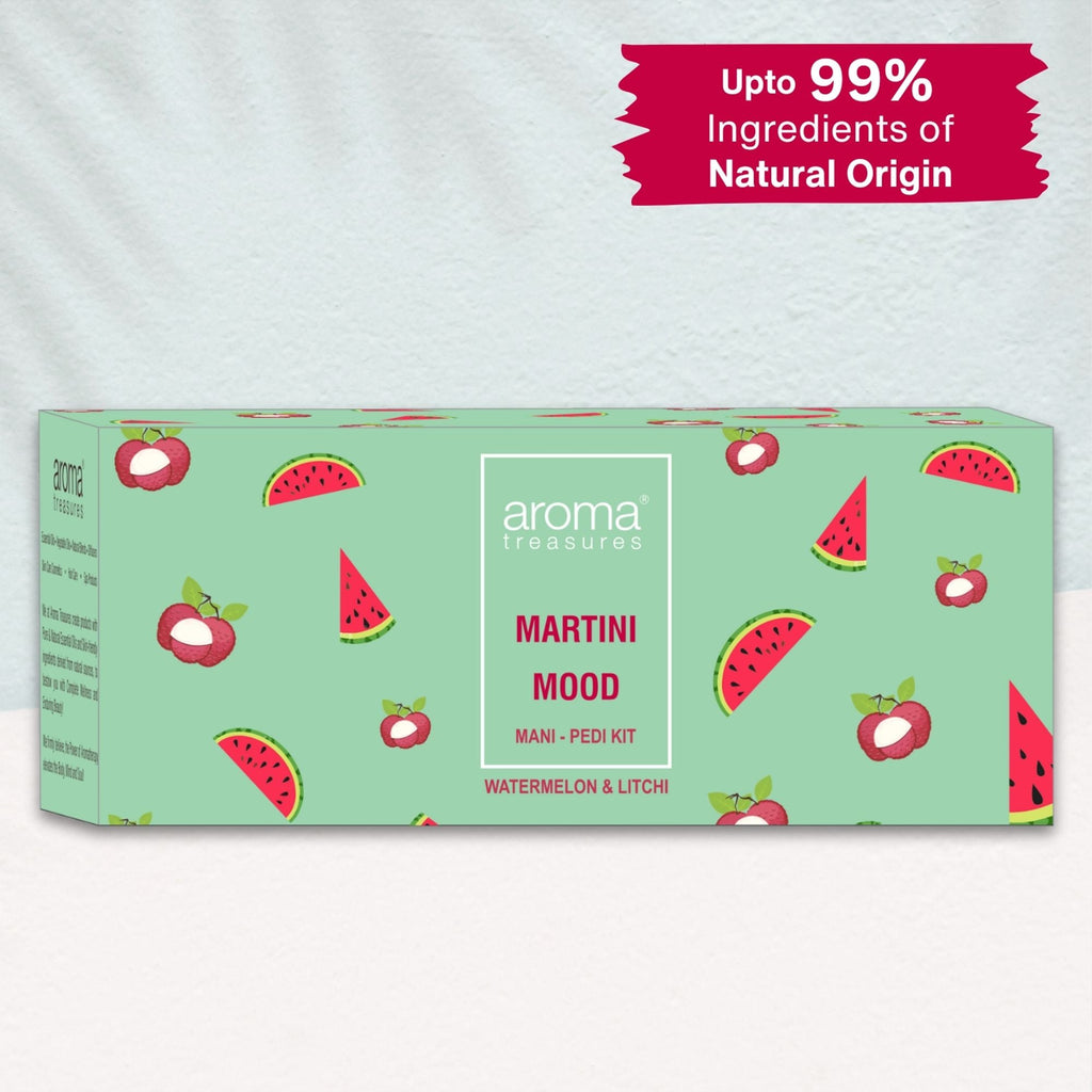 Aroma Treasures Martini Mood Mani-Pedi Kit With Watermelon And Litchi