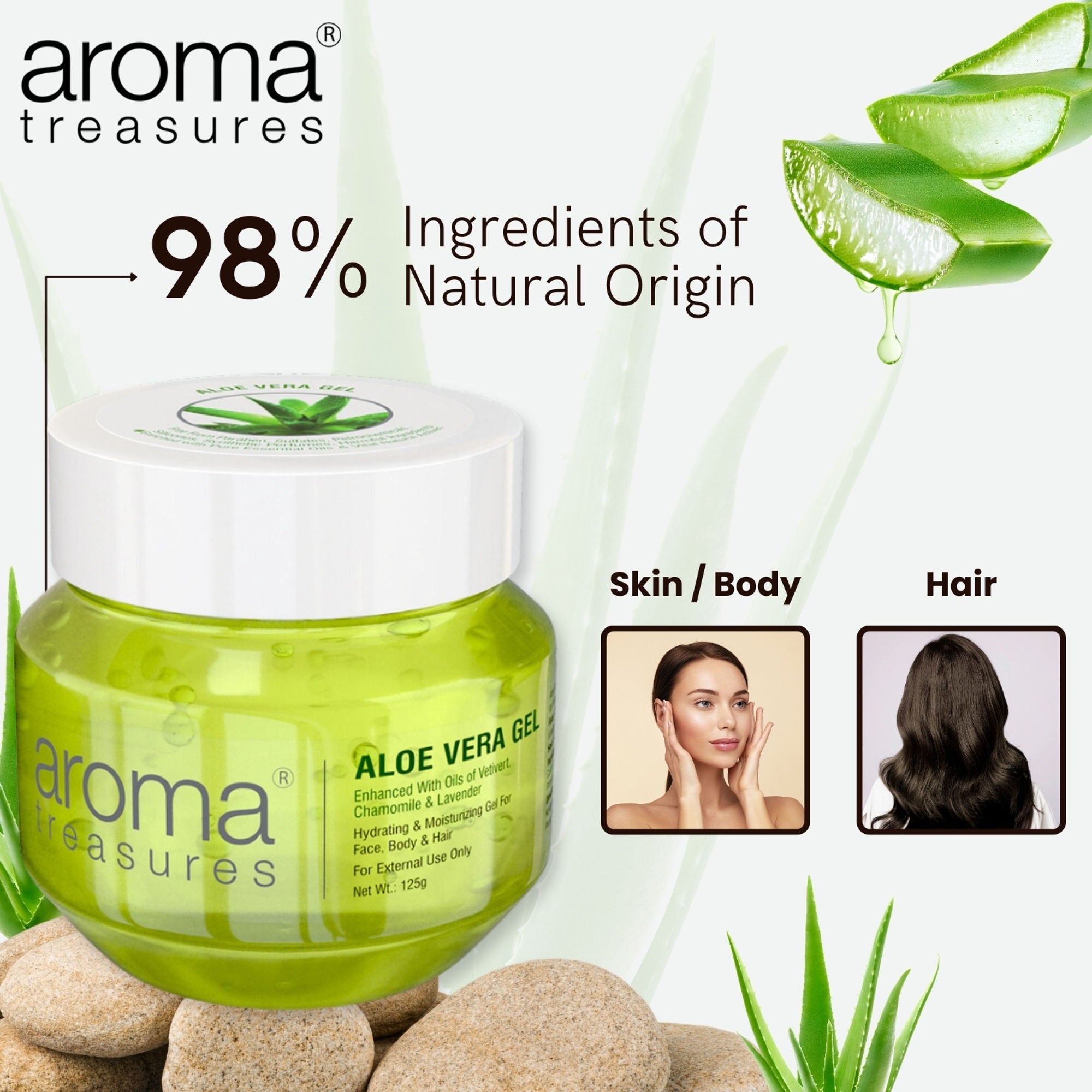 Aroma Treasures Aloe Vera Gel - Distacart