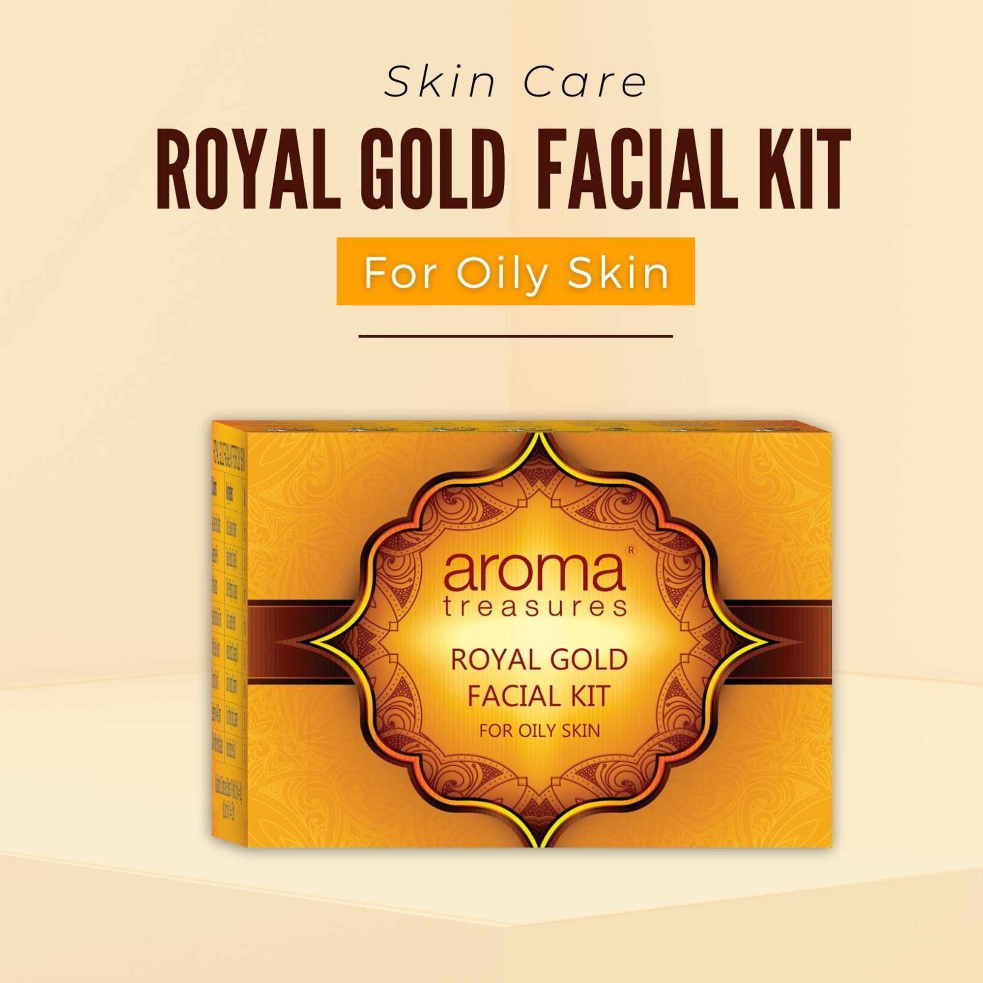 Aroma Treasures Royal Gold Facial Kit For Oily Skin - Single Time