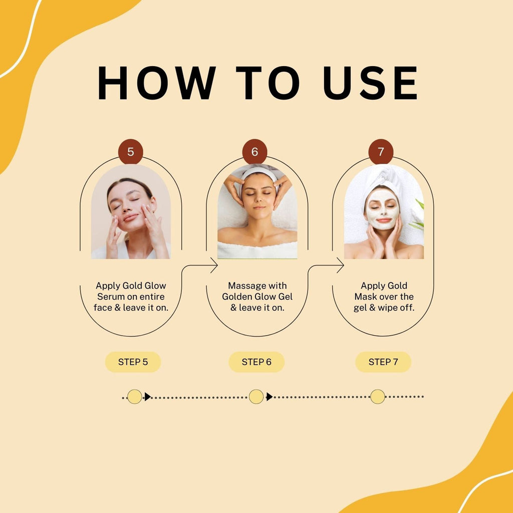 Aroma Treasures Royal Gold Facial Kit For Oily Skin - Single Time