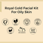 Aroma Treasures Royal Gold Facial Kit For Oily Skin - Single Time