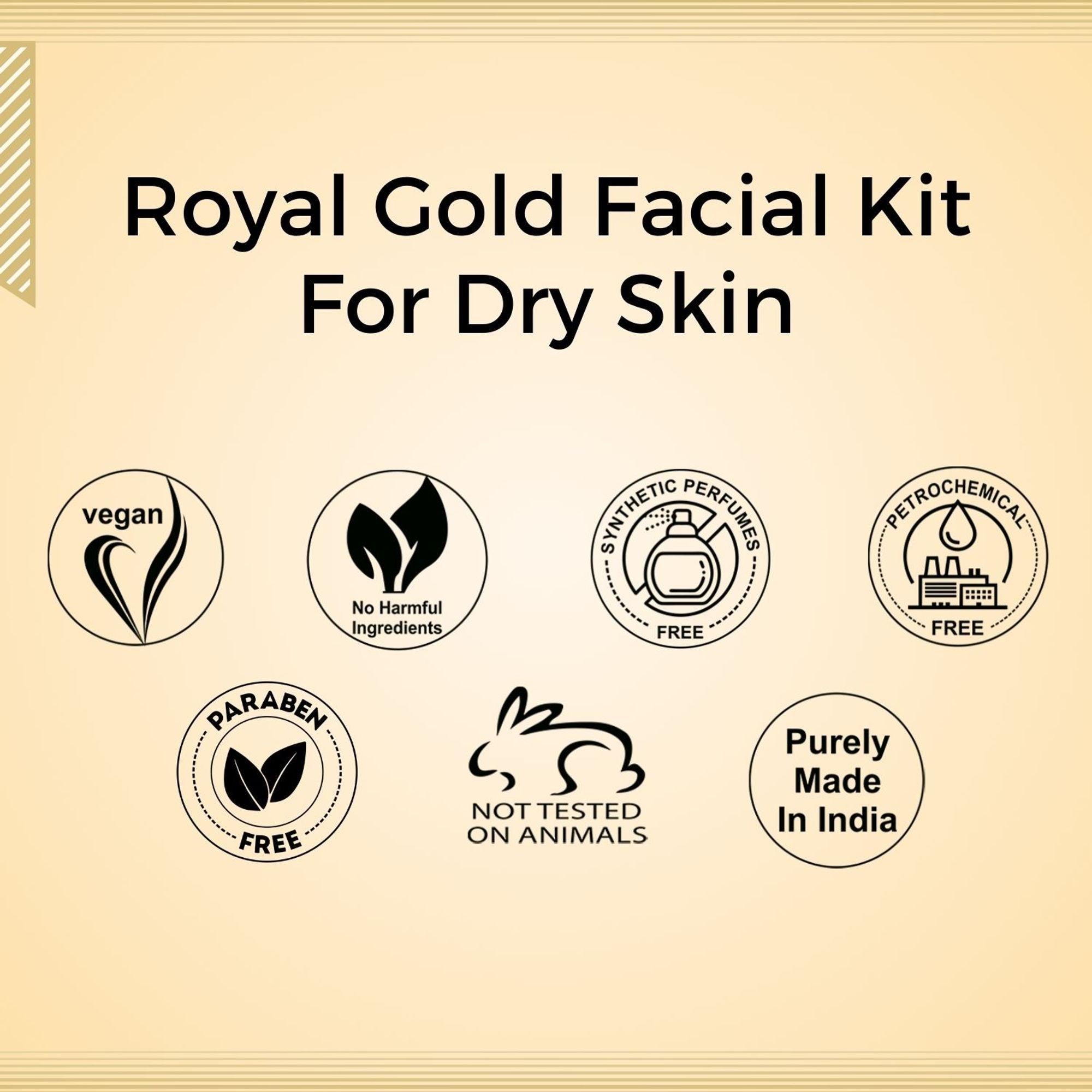 Aroma Treasure Royal Gold Facial Kit For Dry Skin - Single Time - Distacart