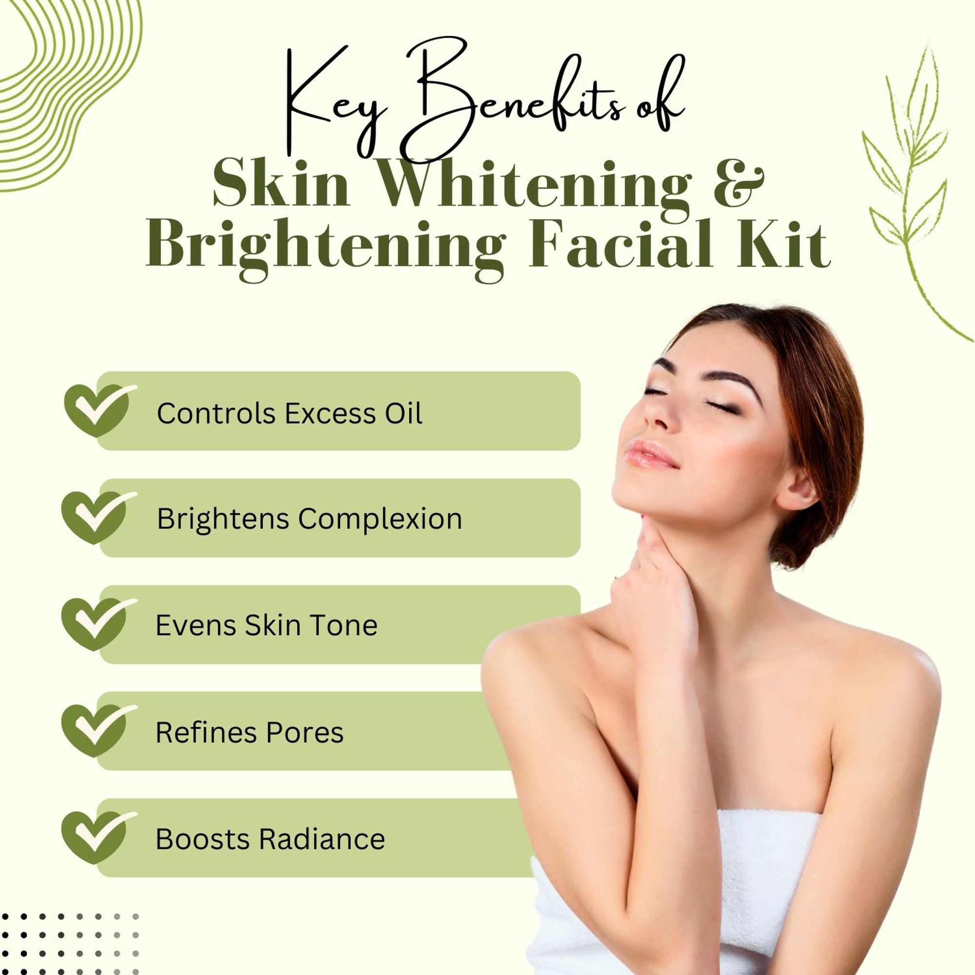 Aroma Treasure Skin Whitening And Brightening Facial Kit For Oily Skin