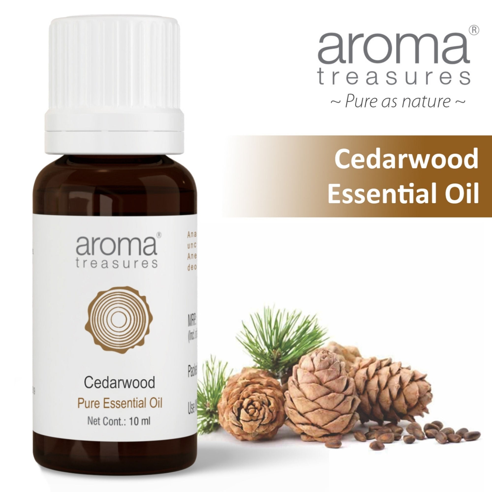 Aroma Treasures Cedarwood Pure Essential Oil - Distacart