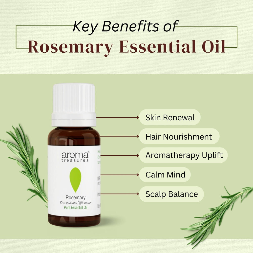 Aroma Treasures Rosemary Pure Essential Oil - Distacart