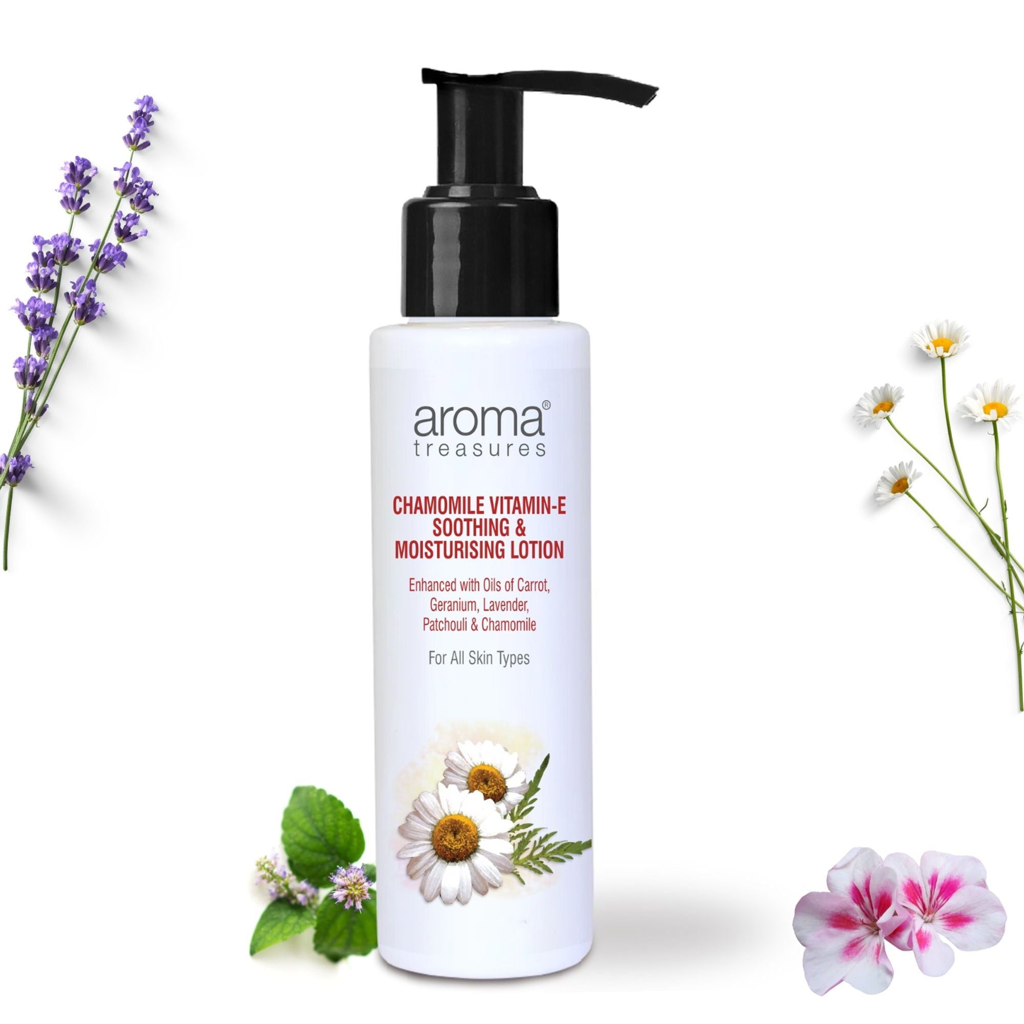 Aroma Treasures Chamomile Vitamin-E- Soothing & Moisturizing Lotion