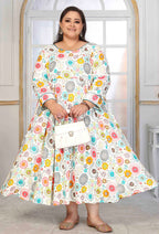 Monjolika Fashion Rayon Printed White Designer Kurti - Distacart