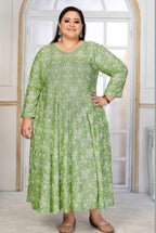 Monjolika Fashion Rayon Printed Light Green Designer Kurti - Distacart