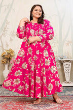 Monjolika Fashion Rani Pink Ceremonial Rayon Designer Kurti - Distacart