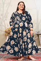 Monjolika Fashion Dark Teal Ceremonial Rayon Designer Kurti - Distacart