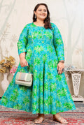 Monjolika Fashion Aqua Blue Ceremonial Rayon Designer Kurti - Distacart
