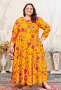 Monjolika Fashion Yellow Ceremonial Rayon Designer Kurti - Distacart