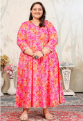 Monjolika Fashion Pink Ceremonial Rayon Designer Kurti - Distacart