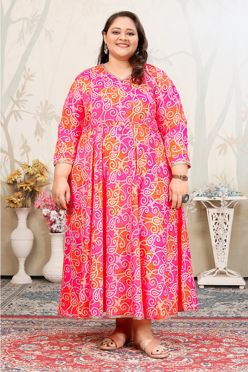 Monjolika Fashion Pink Ceremonial Rayon Designer Kurti - Distacart
