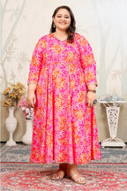 Monjolika Fashion Pink Ceremonial Rayon Designer Kurti - Distacart