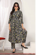 Monjolika Fashion Black Rayon Floral Print Casual Kurti - Distacart