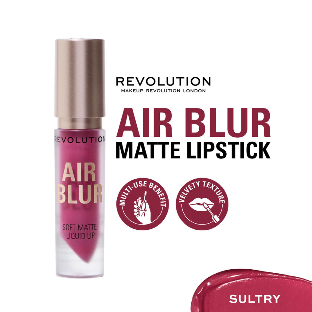 Makeup Revolution Air Blur Matte Liquid Lipstick - Sultry