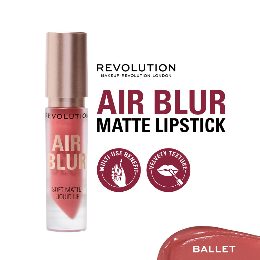 Makeup Revolution Air Blur Matte Liquid Lipstick - Ballet