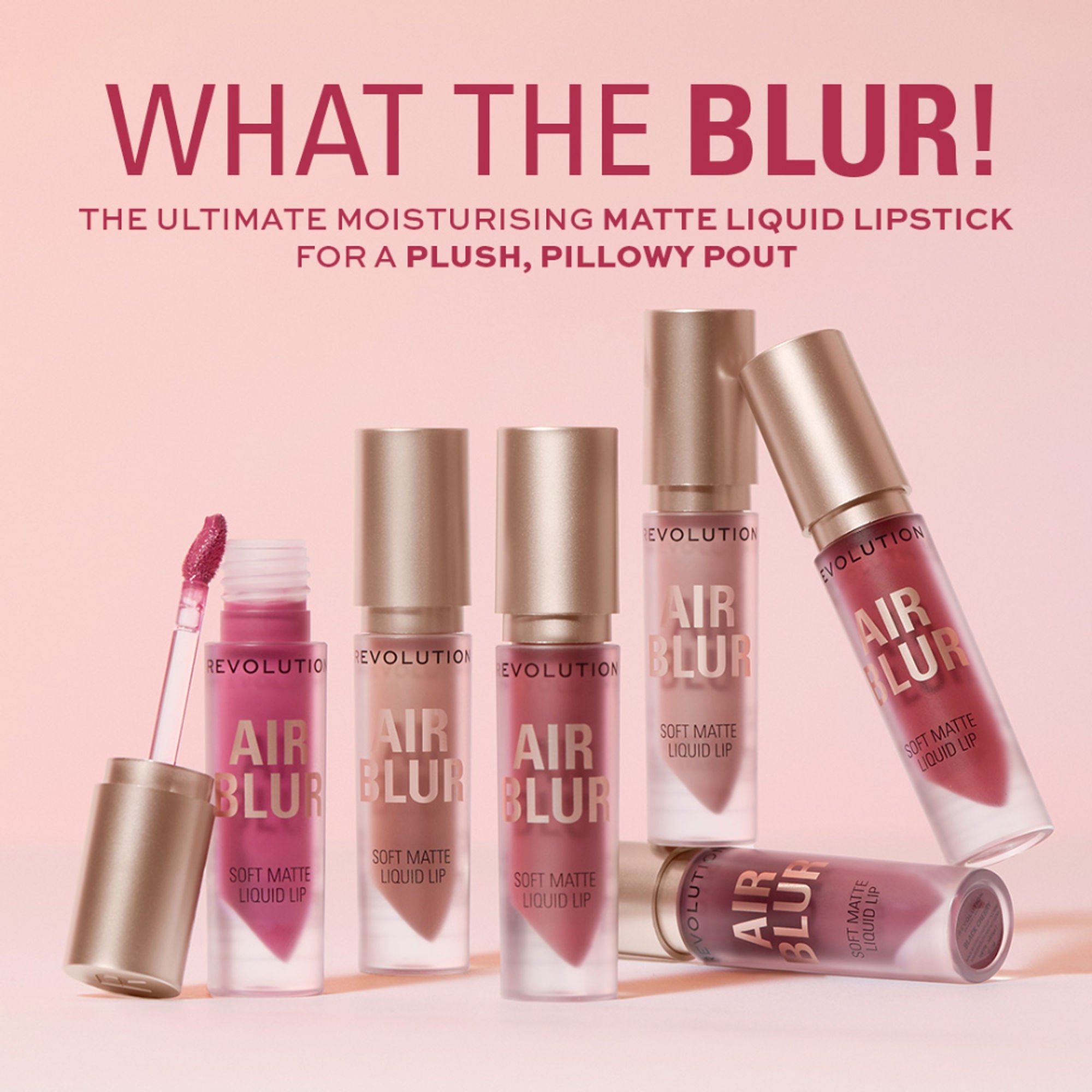 Makeup Revolution Air Blur Matte Liquid Lipstick - Black Cherry - Distacart