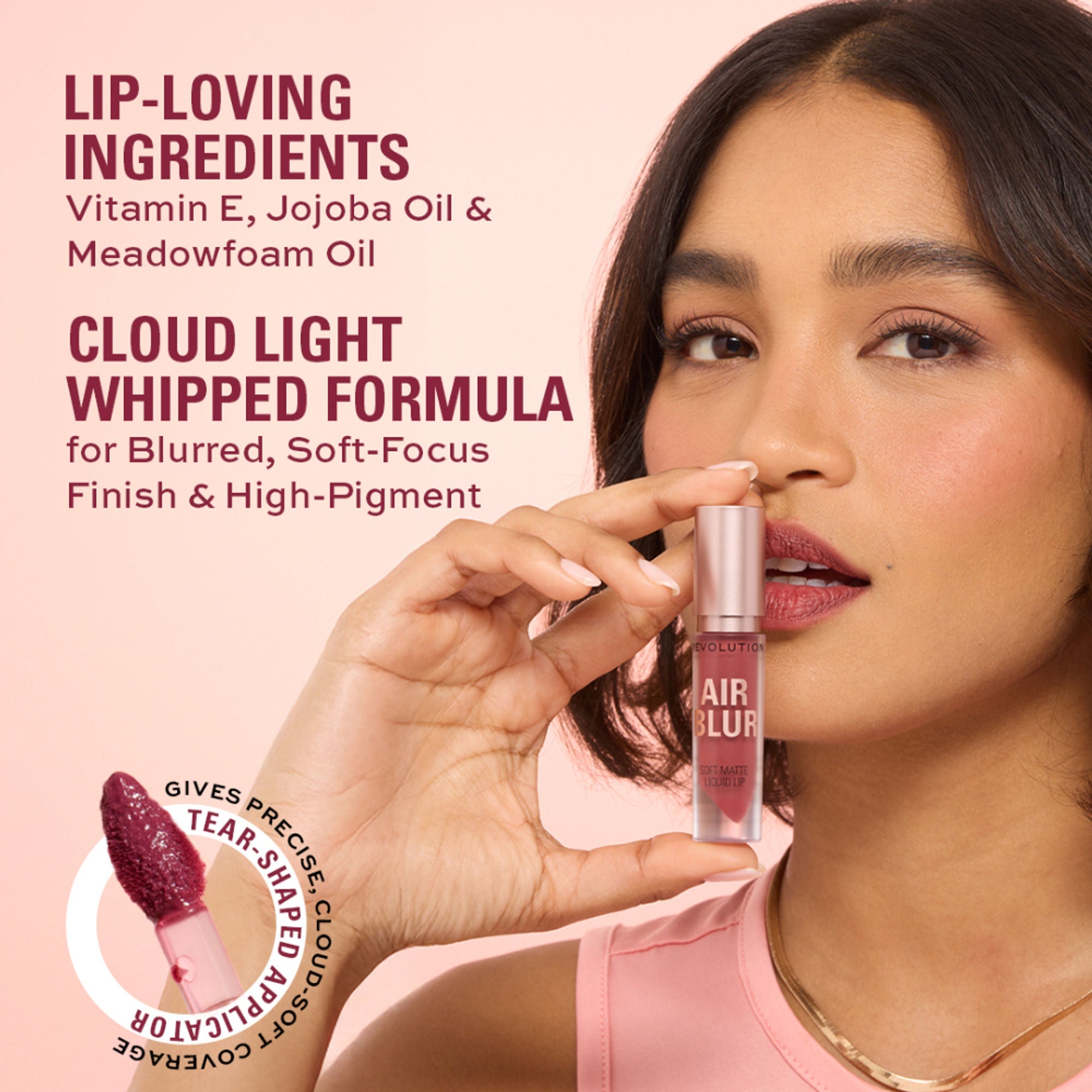 Makeup Revolution Air Blur Matte Liquid Lipstick - Coco