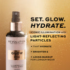 Makeup Revolution Glow fix Illuminating Fixing Spray - Distacart