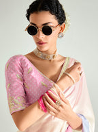 Monjolika Fashion Organza Tissue Multi Colour Sequins Embroidery Handwork Engagement Wear Saree