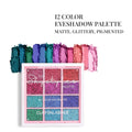 CUFFS N LASHES X The Shystyles Palette 12 Color Mini Palette - Glitter Heart 2