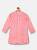 Sethukrishna Boys Pink Kurti with Pyjamas