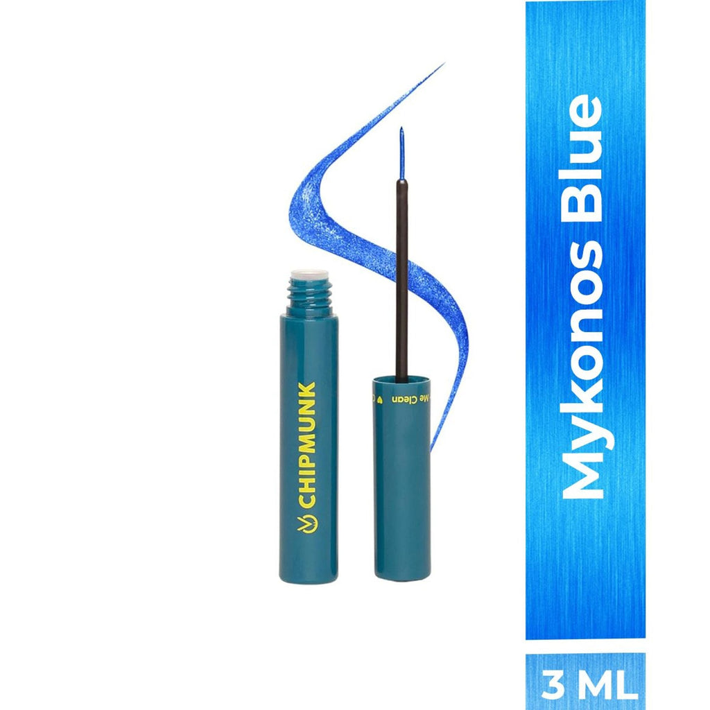 CHIPMUNK Strike Out Metallic Liquid Eyeliner - 21 Mykonos Blue