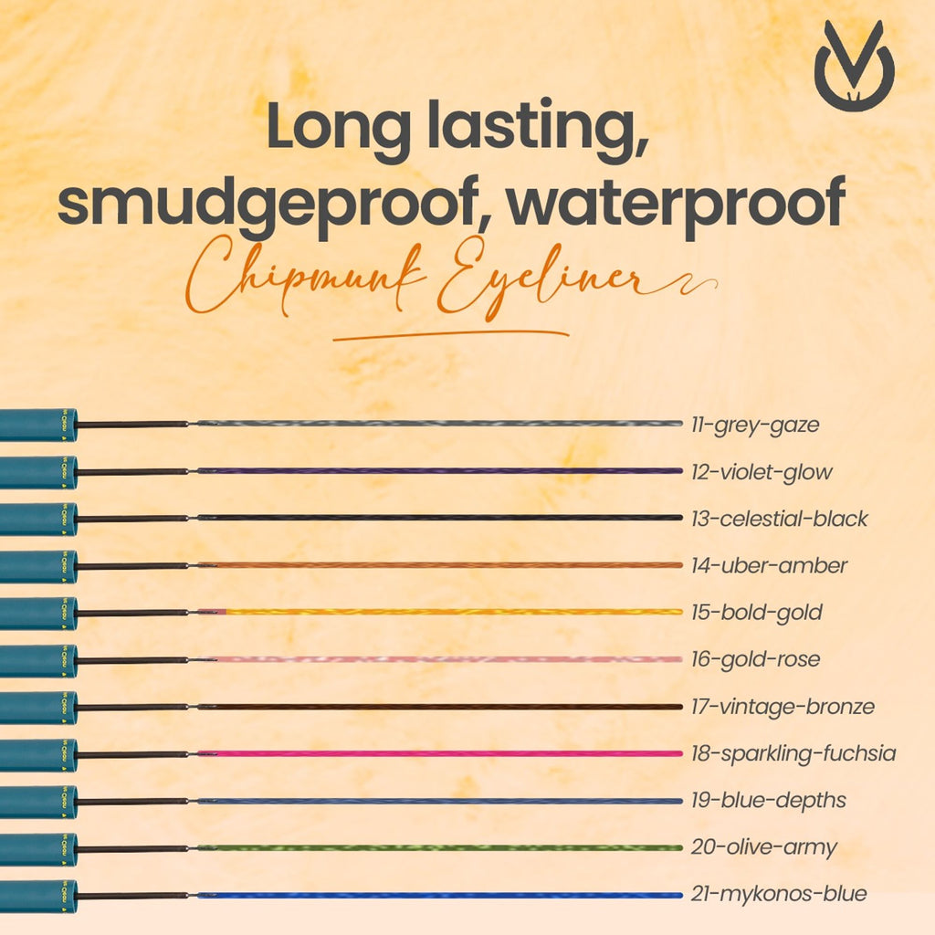 CHIPMUNK Strike Out Metallic Liquid Eyeliner - 21 Mykonos Blue