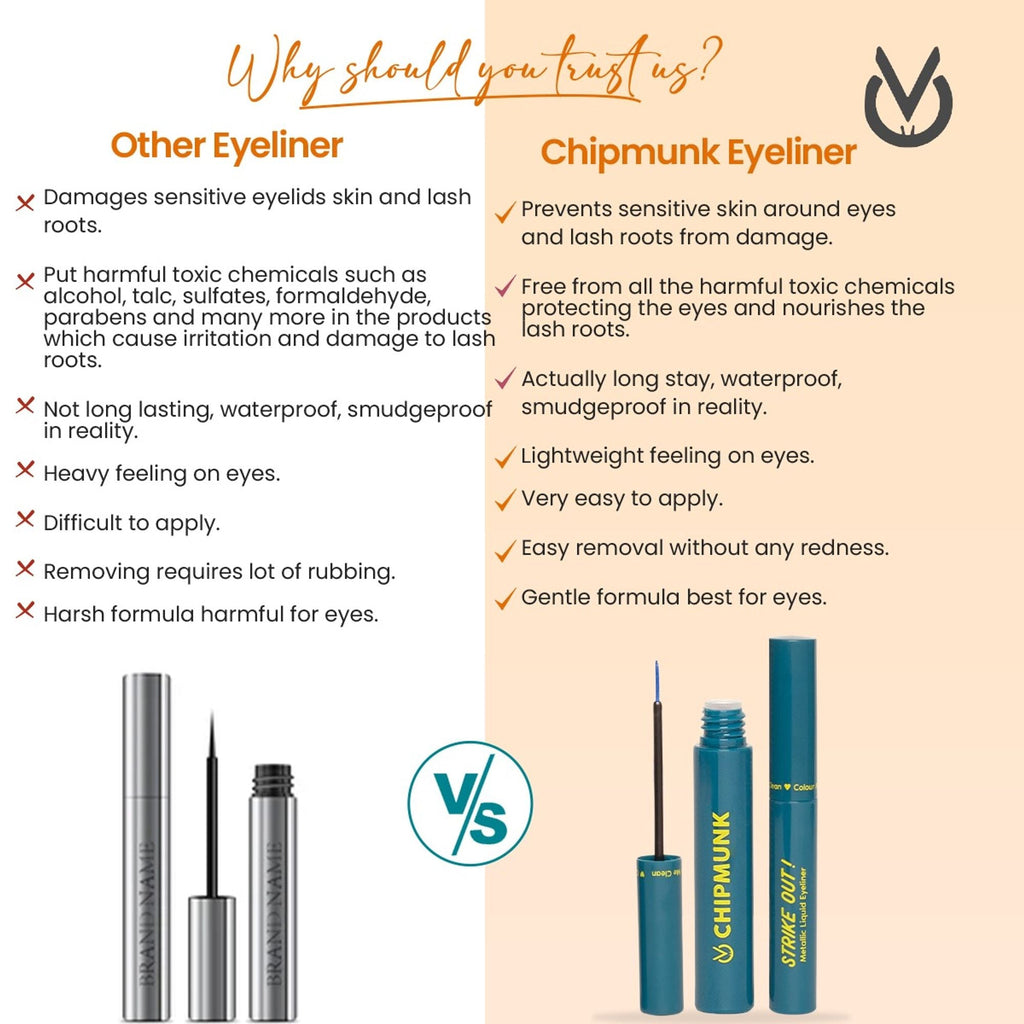 CHIPMUNK Strike Out Metallic Liquid Eyeliner - 21 Mykonos Blue