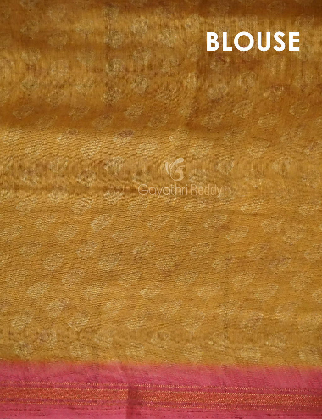 Dry Mehendi Colored Block Print Semi Chanderi Saree By Gayathri Reddy Designer Studio - Distacart