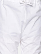 Sethukrishna Boys Gold-Toned & White Woven Design Kurta with Pyjamas