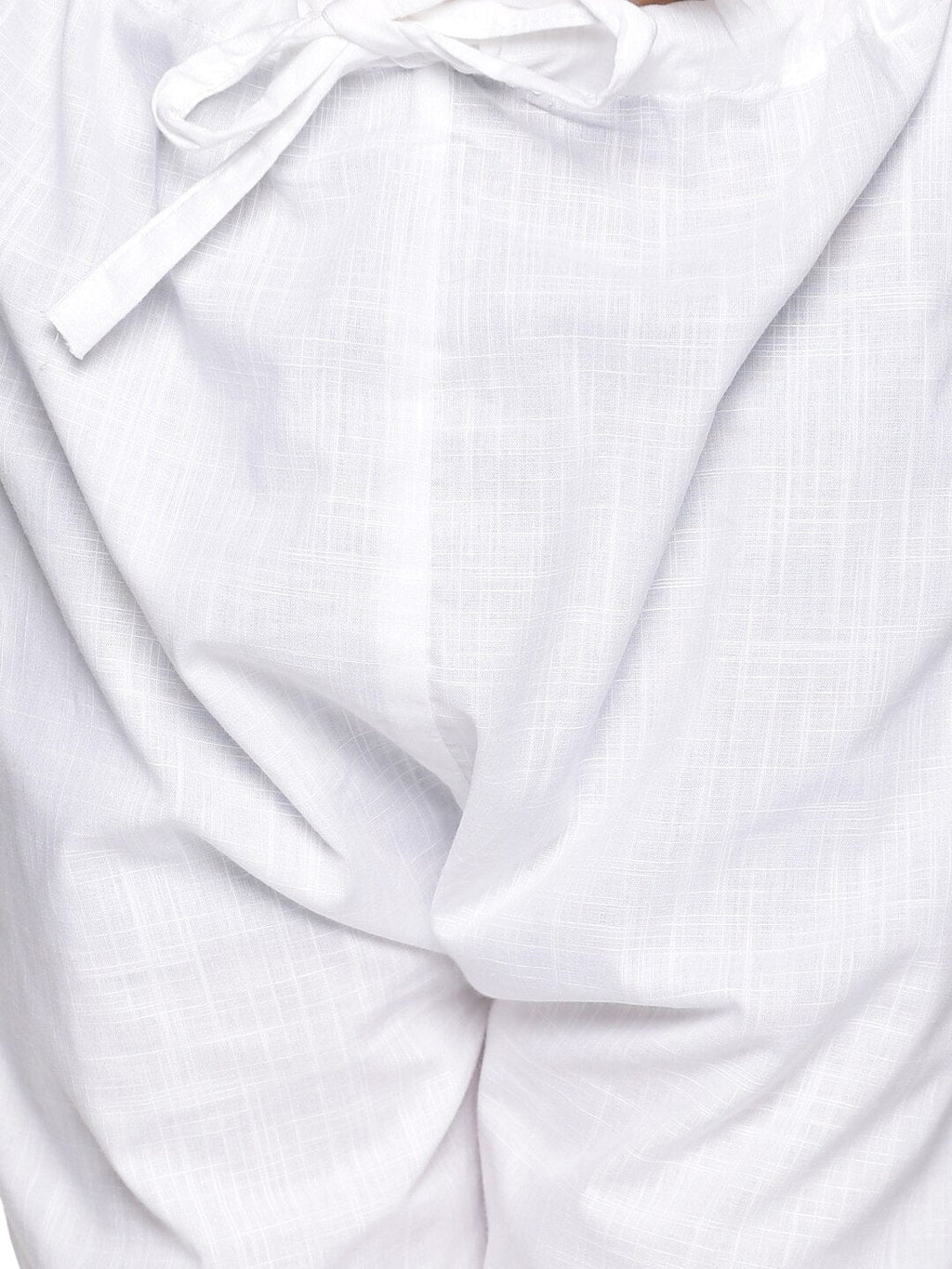 Sethukrishna Boys White Pure Cotton Kurta with Churidar