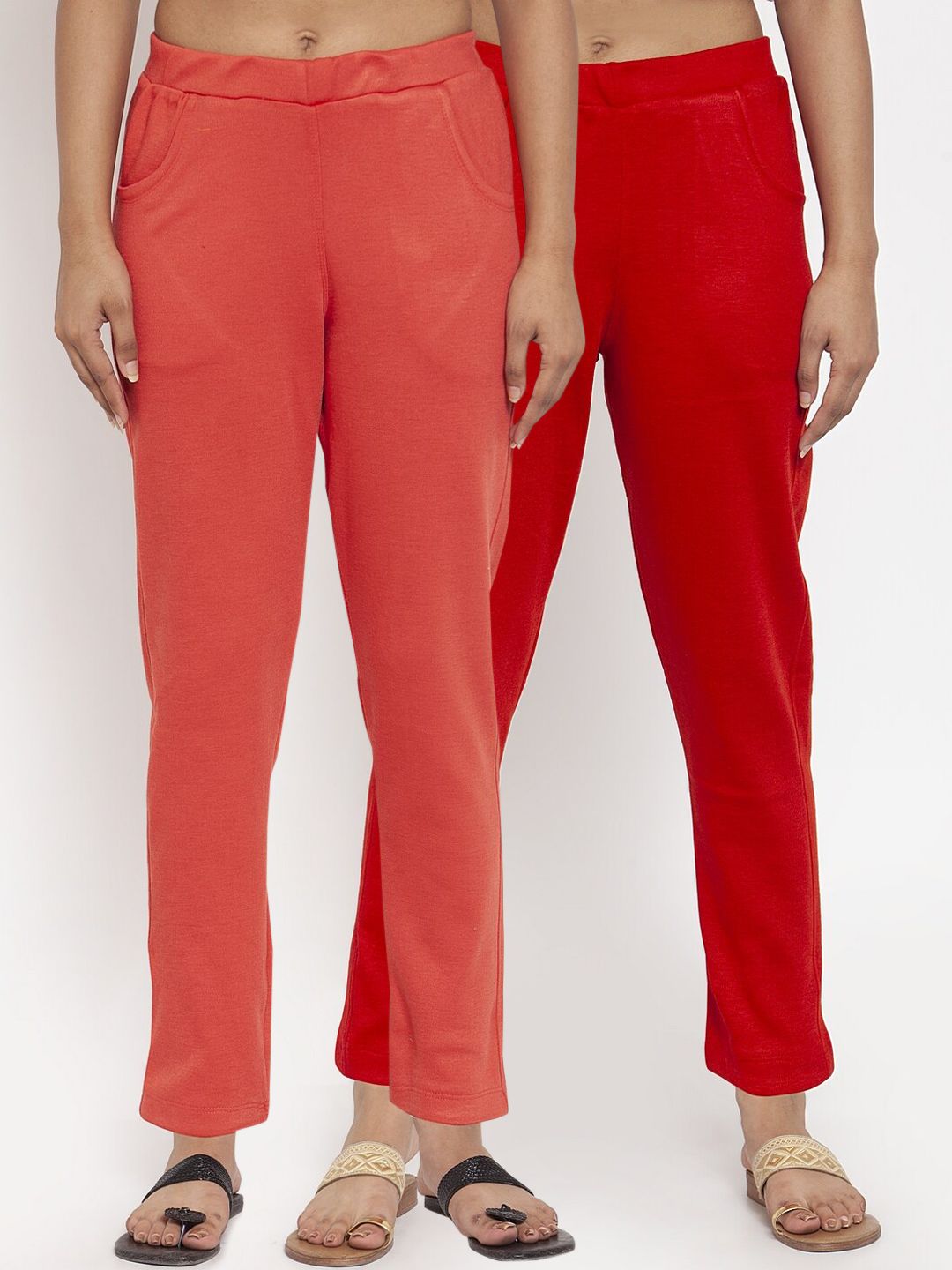 TAG 7 Women Pack of 2 Wool Blend Ankle-Length Acrylic Leggings Pants