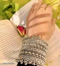 Tehzeeb Creations Women Silver Colour Oxidised Bangle With Ghungroo Style T - Distacart