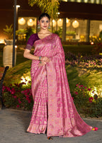 Monjolika Fashion Light Pink Color Dola Silk Gharchola Design Rich Pallu Work Saree