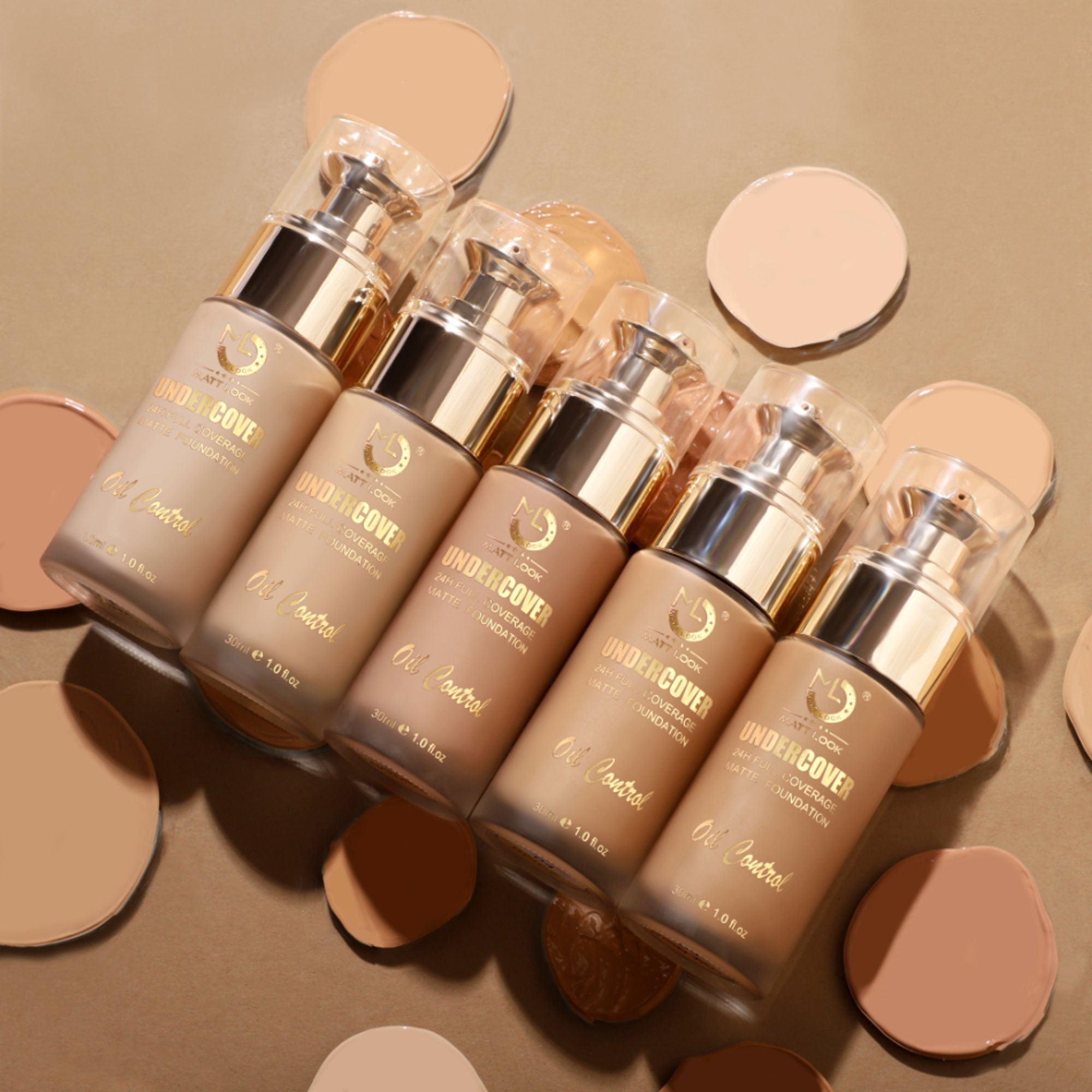 Matt Look Undercover 24Hr Full Coverage & Oil Control Matte Foundation - Beige