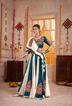 Monjolika Fashion Multi-Color Kutchi Mirror Work Navratri Lehenga Choli - Distacart